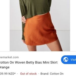 FREE W PURCHASE cotton on mini skirt